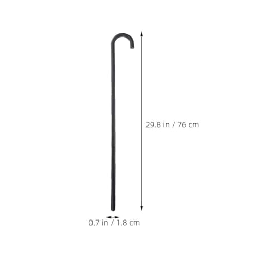 JOINPAYA Costume Cane Props: 29.8 Inch Magician Walking Sticks for Kids - Portable 3-Section Assembleable Black Plastic Staff Props for 1920s Mens Costume & Jazz Dance Party Halloween 3Pcs