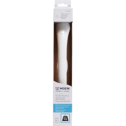 Moen LR2250DW 9-Inch Home Care Designer Hand Grip, Glacier White