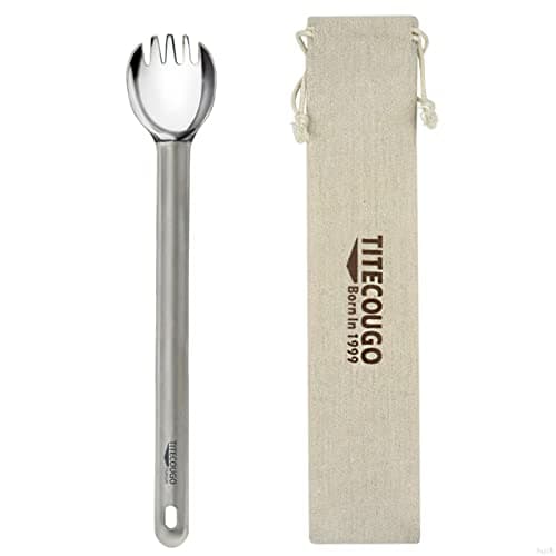 Recensione TITECOUGO Titanium Spork: Lo Spork in Titanio Ideale per il Campeggio
