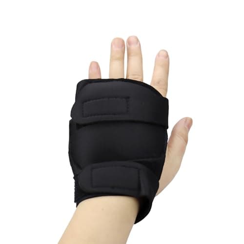 1 Pair Weighted Gloves for Tremors Hand Weighted Utensils Provide Hand Stability Adjustable Weighted Hand Writing Glove for Parkinson's Essential Tremors Patients