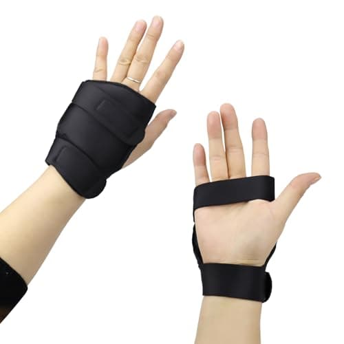 1 Pair Weighted Gloves for Tremors Hand Weighted Utensils Provide Hand Stability Adjustable Weighted Hand Writing Glove for Parkinson's Essential Tremors Patients