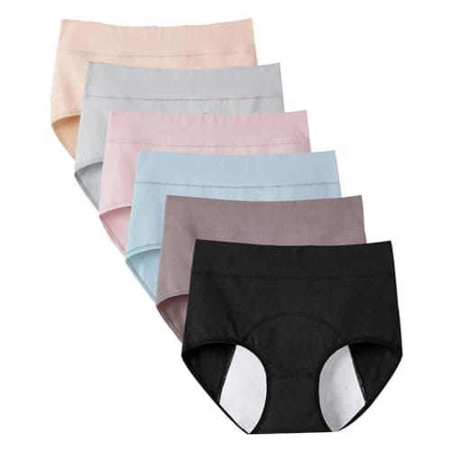 WYCFBD 6pcs Incontinence Underwear for Women Review – Reusable Cotton Protection Tested