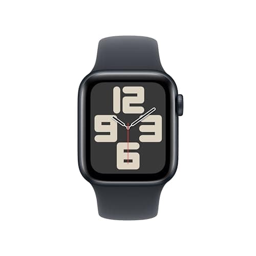 Apple Watch SE (2nd Gen) [GPS 40mm] Smartwatch with Midnight Aluminum Case with Midnight Sport Band S/M. Fitness and Sleep Trackers, Crash Detection, Heart Rate Monitor, Retina Display