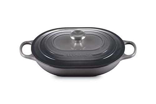 Le Creuset Enameled Cast Iron Signature Oval Casserole, 3.75 qt., Oyster