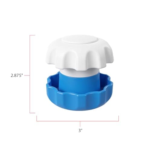 EZY DOSE Pill Crusher and Grinder for Vitamins, Tablets with Storage Compartment, Kids, Pets, Elderly, Effortlessly Crushes Medications into Fine Powder, Easy-to-Use Design, Blue, BPA Free