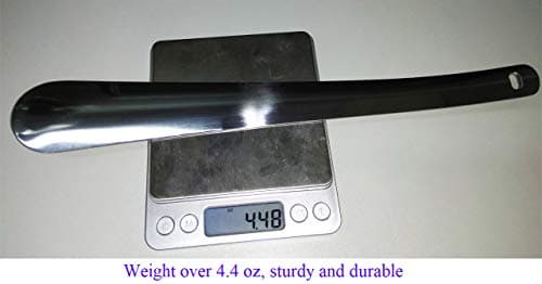 Shoe Horn, Metal Shoe Horns, Shoehorn - 12 Inch Long Shoe Horn, Heavy Duty Shoe Helper Stick, Stainless Steel Shoe Horn for Men, Women, Kids, Seniors