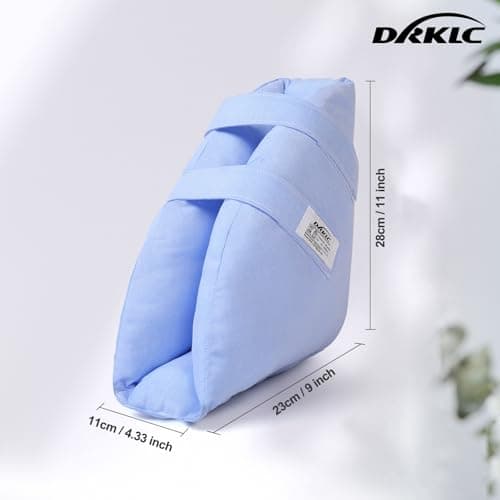 DRKLC Heel Protector Cushion for Pressure Sores,Adjustable Foot Support Boot Surgery Recovery Supplies for Elderly Bedridden Pressure Ulcer Cushion Ankle Pillow for Bed, Wheelchairs (1 Piece)