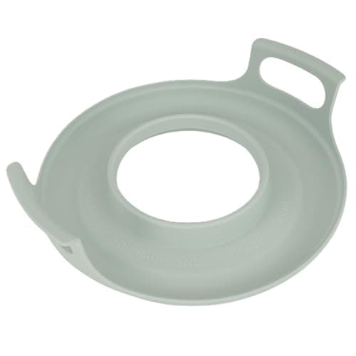 Handy Gourmet Microwave Cool Caddy w/Handles - Carrying Tray for Bowls, Plates-Cool Gray