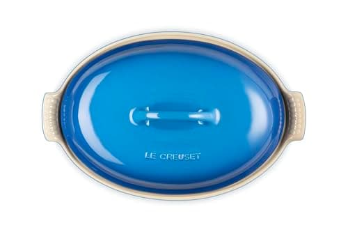 Le Creuset Stoneware Heritage Covered Oval Casserole, 4 qt. (14"), Marseille