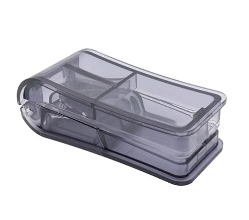 ShysTech Pill Cutter, Splitter, Organizer for Pills/Supplement/Medication 2 Pcs (Black)