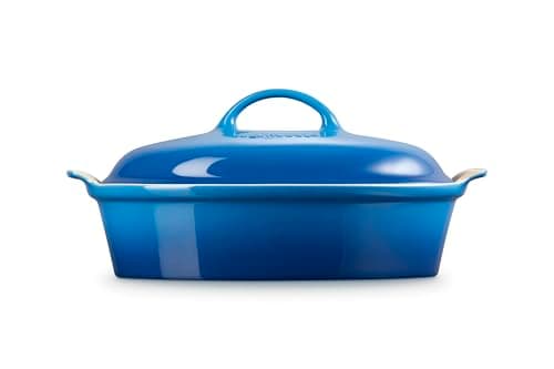 Le Creuset Stoneware Heritage Covered Oval Casserole, 4 qt. (14"), Marseille