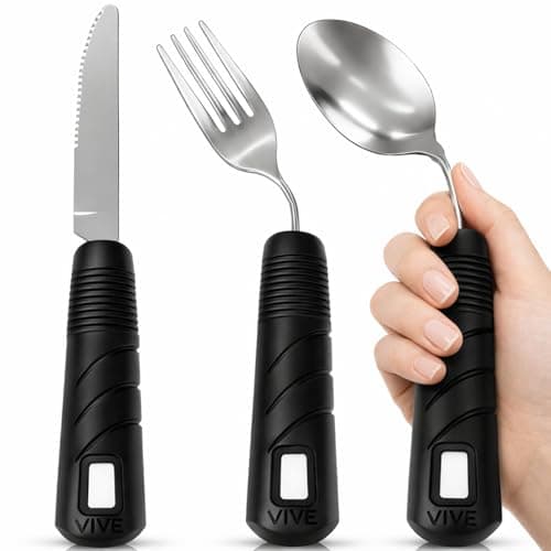 Vive Adaptive Utensil Set Review – Arthritis-Friendly Silverware That Actually Works