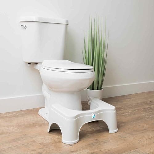 Squatty Potty Original Toilet Stool 2.0 Base 7", White, 1 Count