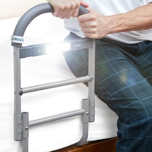 Recensione Lunderg Bed Assist Rail 2024 – Sponda Letto Anziani con Luce