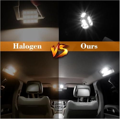 iFunyLED 24 Pieces Dome Light LED Car Interior Bulb Kit Set 194 T10 DE3175 578 31mm 42mm Bulbs Interior Replacement Lights for Car Map License Plate Door Side Marker Cornering Trunk Light - White