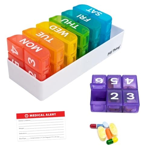 PILL THING 7-Daagse Pillendoos Review – Stevige Organizer voor 6 Doses per Dag