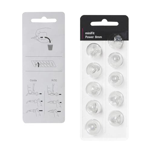Hearing Aid Domes for Oticon Replacements, Oticon Minifit Power Domes (8 mm/2 Packs）, Universal Domes for Oticon Hearing Aid Supplies.