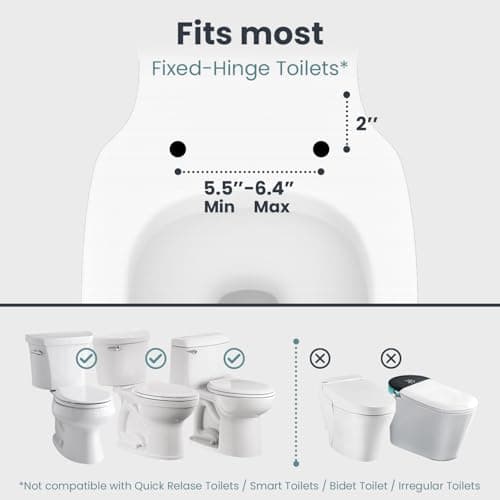 PELEGON Toilet Safety Rails (250lb) - Adjustable Toilet Safety Rails, Toilet Bar for Elderly Adults, Toilets Rails for Seniors, Toilet Seat with Handles for Elderly & Disabled Toilet Grab Bar - 1 Pack