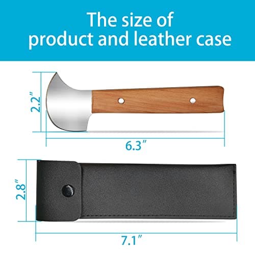 Fstcrt Rocker Knife, One Handed Adaptive Equipment, Ulu Knife, Curved for Cutting Food in Can & Bowl, Ideal for One-handed Use by Hand Tremors, Arthritis, Elderly, Pet Owner