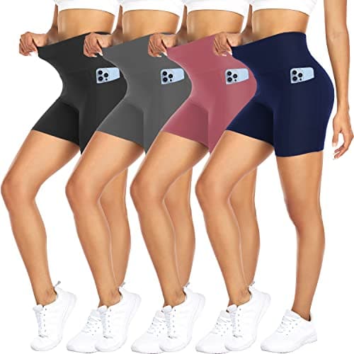 FULLSOFT 4 Pack Biker Shorts Review – High Waist Workout Shorts Tested