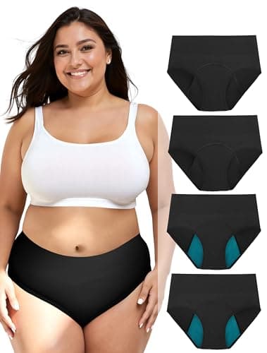 TIICHOO Periodenunterwäsche Test: Hochgeschnittene Plus Size Menstruationshöschen im Check