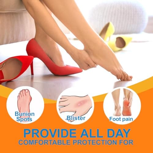 30pcs Hydrocolloid Blister Bandages - Waterproof Blister Bandages for Feet, Heels & Toes - Heel Blister Prevention & Recovery, Blister Pads