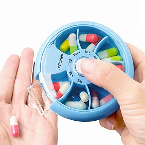 Organizer na leki 7 dni – recenzja INVODA Rotating Pill Box [2025]