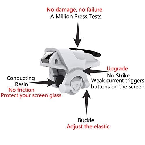 FSIGOM Mobile Controller,Aim Keys L1R1 and Gamepad Knives Out/Rules of Survival,Cellphone Game Trigger,Battle Royale Sensitive Shoot (Mobile Game Controller E)