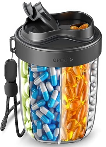 NAVIKIA Large Pill Organizer Review: A Week's Worth of Meds in One Compact Case
