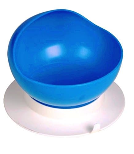 Maddak SP Ableware Scooper Bowl with Suction Cup Base, Blue