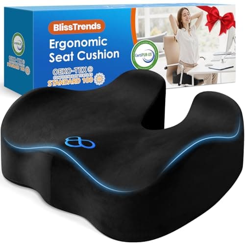 Almohadilla de Asiento BlissTrends: Review Completa del Cojín Ergonómico Memory Foam