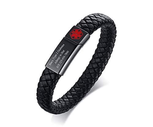 VNOX Medical Alert Bracelet Review – Leather Cuff That Could Save Your Life