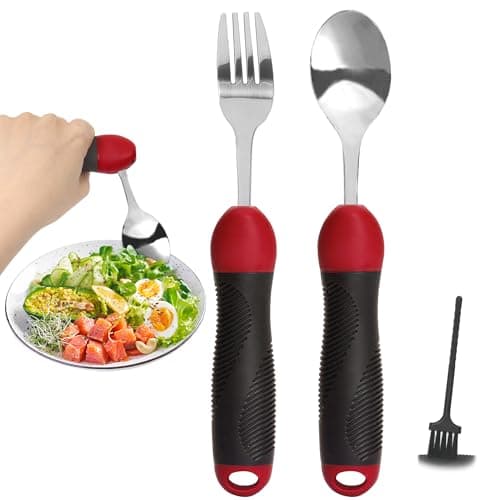 GREENANTS Adaptive Utensils Review: Weighted Fork & Spoon for Tremors
