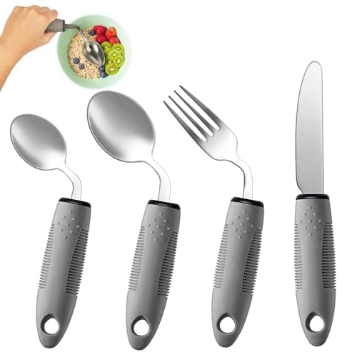 BaseSmall Adaptive Utensils Set Review – Weighted Cutlery for Hand Tremors