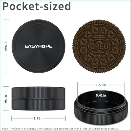 Small Pill Box & Earplug Case, (2 Pack) Metal Aluminum Alloy Bottle Waterproof Mini Travel Medicine Organizer Portable Container, Hold Jewelry Vitamins,Fish Oil - Compatible with, Loop, Vibes,Eargasm