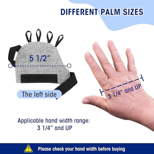 Zipcase Large Size Weighted Gloves for Tremors to Provide Hand Stability and Improve Hand Dexterity, Perfect Writing Weights & Hand strengthening Tool（2 x 1/2lb, Each Glove） Gray
