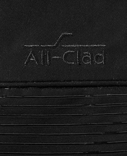 All-Clad Silicone Oven Mitts: Heat Resistant up to 500 Degrees - 100% Cotton & Silicone, 14"x7" Oven Mitt for Kitchen and Barbecue, 2-Pack, Black