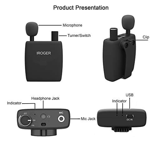 IROGER Hearing Amplifier Rechargeable Hearing Device with Headphone Personal Sound Amplifier PSAP for Ears,Seniors,Directional Microphone