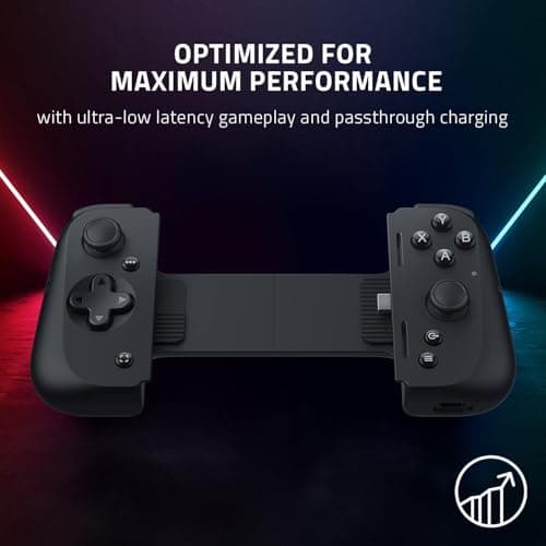 Razer Kishi V2 Mobile Gaming Controller for Android: Console Quality Controls - Universal Fit - Stream PC, Touch Screen Android Games - Customizable Triggers - Ergonomic Design (Renewed)