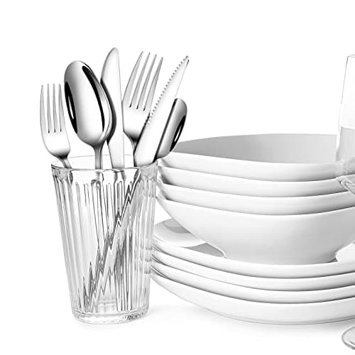 Bonuci 6 Pcs Weighted Utensils for Hand Tremors and Parkinsons Patients Weight Silver Cutlery Set Utensils for Eating Spoons for Adaptive Eating Flatware(Silver)