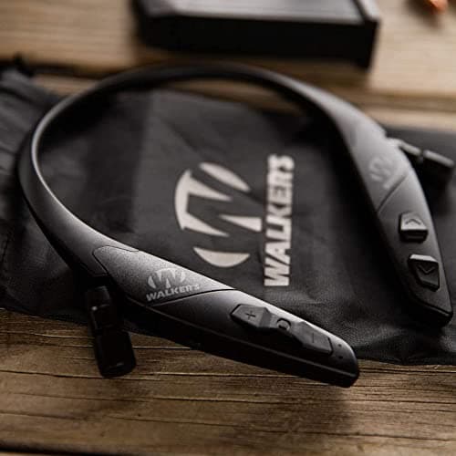 Walker's Game Ear Behind The Neck Bluetooth Hearing Enhancer, Black