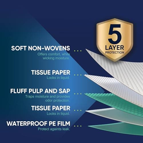 50 Pack Disposable Bed Pads 36 X 36 Inches, Super Absorbent Extra Large Incontinence Underpads, 125 Gram Heavy Duty Ultra Absorbency Medical Chux, Baby Changing Pad, Dog Puppy Pet Training Pee Pad