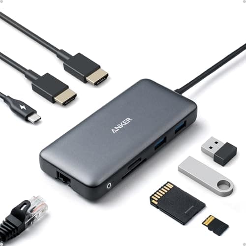 Hub USB-C Anker 8 en 1 Doble HDMI 4K – Review Completa