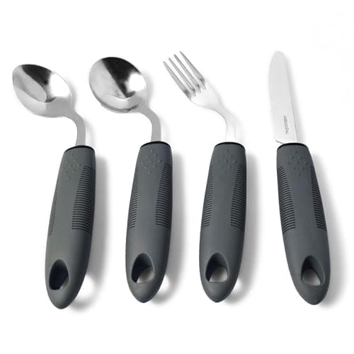 Adaptive Utensils for Elderly Review: SINHJX 45° Angled Set Tested