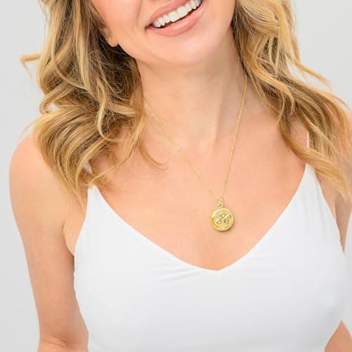invisawear Smart Jewelry - Personal Safety Device - Gold Necklace