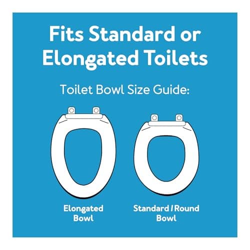 Carex Toilet Seat Riser, Adds 5 Inches of Height, Elevated and Raised Toilet Seat with 300 lbs Capacity, Standard Riser for Elderly and Handicap, Universal, Slip-Resistant, White