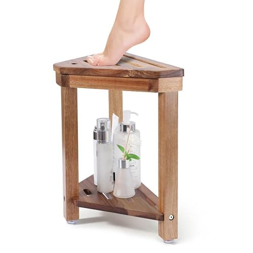 Boulphia Shower Foot Rest : Mon Test Complet du Tabouret de Douche en Bois d'Acacia
