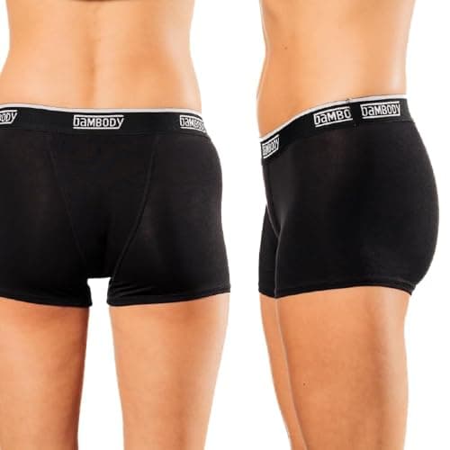 Bambody Absorbent Boy Short: Period Protection Underwear for Women and Teens - 1 Pack: Black - Size 8