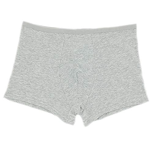 STARLY Mens Disposable Cotton Underwear Travel Boxers Briefs Portable Shorts Gray 5PK (Grey, Medium)