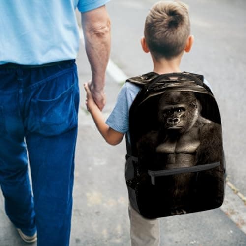 Ruiseye College Bookbag Monkey Animal School Bag Business Laptop Backpack Travel Hiking Daypack Large Diaper Bag for Adult Girls Boys